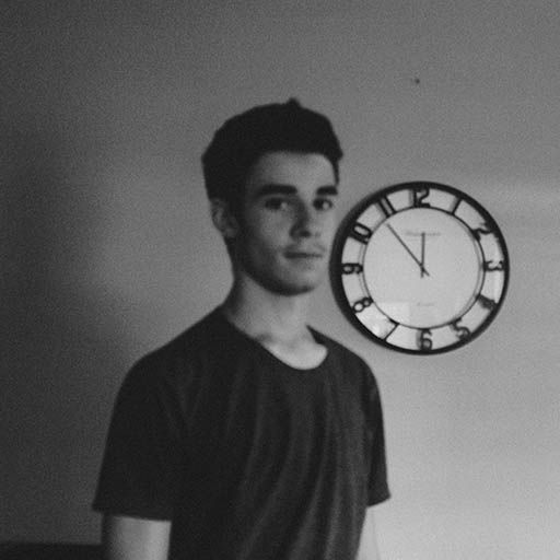 Portrait with clock